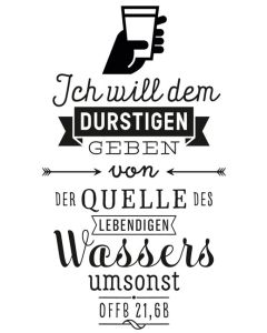 Stempel "Offb 21,6b"