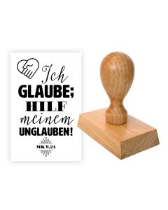 Stempel: Ich glaube; hilf meinem Unglauben! (Mk 9,24)