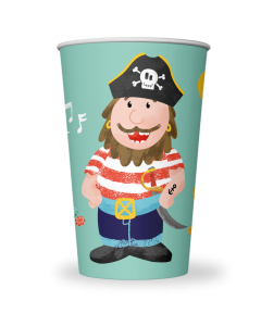 Pappbecher-Set Pirat
