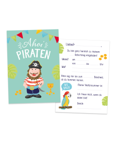 Kindergeburtstag Einladungen Pirat