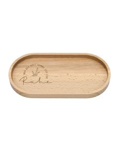 Holztablett Nur bei Gott komme ich zur Ruhe