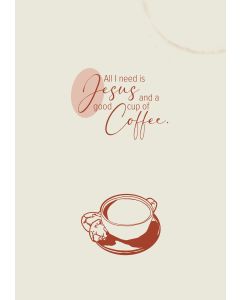 Notizbuch "Coffee and Jesus" - hell