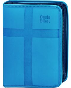 BasisBibel. Die Kompakte. Kunstlederh&uuml;lle mit Rei&szlig;verschluss. hellblau