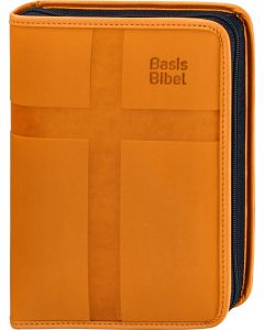 BasisBibel. Die Kompakte. Kunstlederh&uuml;lle mit Rei&szlig;verschluss. orange