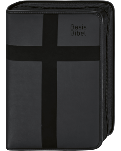 BasisBibel. Die Komfortable. Kunstlederhülle mit Reißverschluss. Schwarz