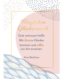 Doppelkarte "Gott vertrauen heißt ..."