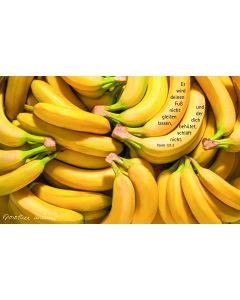 Vesperbrettchen / Frühstücksbrettchen Bananen