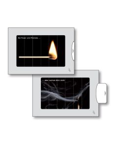 Zwei-Bild-Karte Streichholz