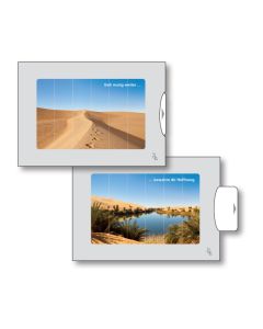 Zwei-Bild-Karte Wüste