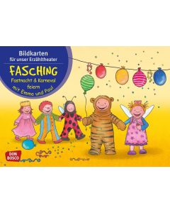 Fasching, Fastnacht & Karneval mit Emma und Paul. Kamishibai Bildkartenset.
