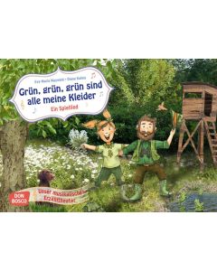 Grün, grün, grün sind alle meine Kleider. Kamishibai Bildkartenset.