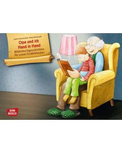 Opa und ich Hand in Hand. Kamishibai Bildkartenset