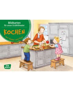 Kochen mit Emma und Paul. Kamishibai Bildkartenset.