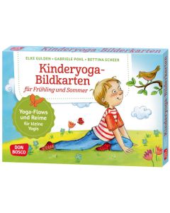 Kinderyoga-Bildkarten für Frühling und Sommer