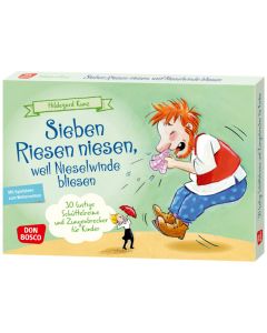 Sieben Riesen niesen, weil Nieselwinde bliesen