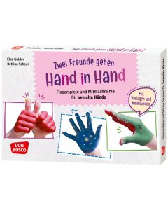 Zwei Freunde gehen Hand in Hand