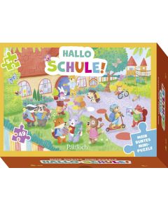 Mein buntes Mini-Puzzle – Hallo Schule!
