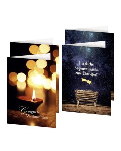 4er-Set Weihnachtskarten »Auf dem Weg nach Betlehem«