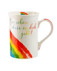 Regenbogen-Tasse »Wie schön, dass es dich gibt«