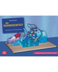 Der Regenbogenfisch, mit schillernden Schuppen. Erzählschienen-Figurenset