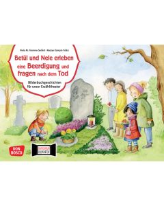 Betül und Nele erleben eine Beerdigung und fragen nach dem Tod. Kamishibai Bildkartenset