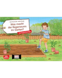 Was macht der Regenwurm im Garten? Kamishibai Bildkartenset