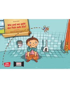 Wie und wo geht der Floh aufs Klo? Kamishibai Bildkartenset