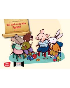 Viel Spaß in der Kita, Ferkel! Kamishibai Bildkartenset