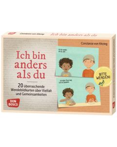 Ich bin anders als du – Ich bin wie du: 20 überraschende Wendebildkarten über Vielfalt und Gemeinsamkeiten