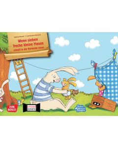 Wenn sieben freche kleine Hasen schnell in die Verstecke rasen. Kamishibai Bildkartenset