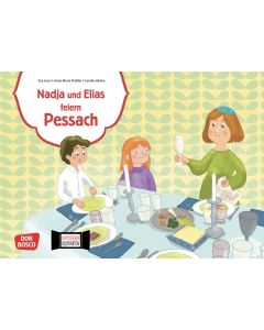 Nadja und Elias feiern Pessach. Kamishibai Bildkartenset