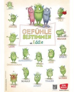 Das große Gefühle-Bestimmungsposter mit Eddie, dem Gefühlemonster