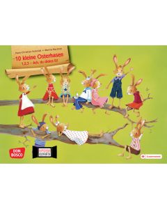 10 kleine Osterhasen. 1,2,3 - Ach, du dickes Ei! Kamishibai Bildkartenset