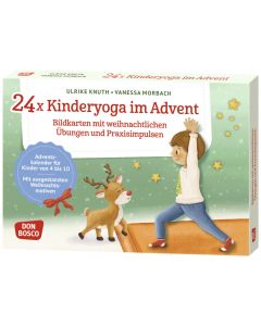 24 x Kinderyoga im Advent. Bildkarten mit weihnachtlichen Übungen und Praxisimpulsen