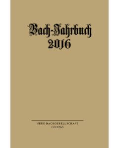 Bach-Jahrbuch 2016
