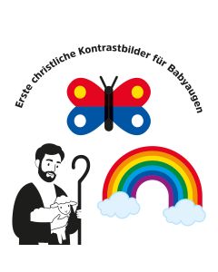 Erste christliche Kontrastbilder für Babyaugen - Schuber