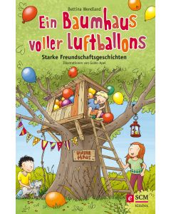 Ein Baumhaus voller Luftballons
