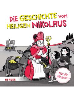 Die Geschichte vom heiligen Nikolaus Kontrastbuch (Pappbilderbuch)