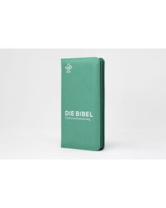 Die Bibel. Taschenausgabe verde mit Reißverschluss