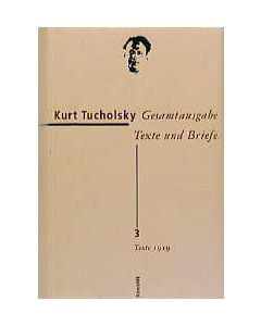 Gesamtausgabe Texte und Briefe 3