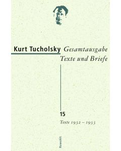 Gesamtausgabe Texte und Briefe 15