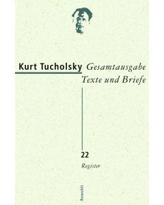 Gesamtausgabe Texte und Briefe 22
