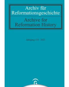 Archiv für Reformationsgeschichte – Aufsatzband