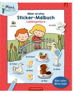 Mein erstes Sticker-Malbuch: Lieblingstiere