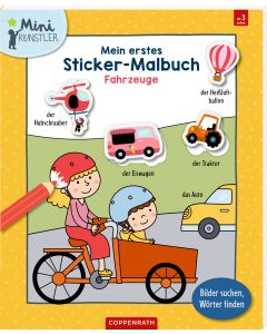 Mein erstes Sticker-Malbuch: Fahrzeuge