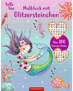 Malblock mit Glitzersteinchen