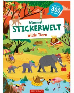 Wimmel-Stickerwelt – Wilde Tiere