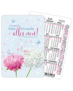 Spielkartenkalender Blumen 2026