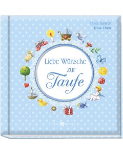 Liebe Wünsche zur Taufe (blau)