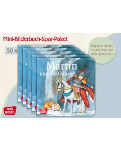 Martin und die Gänse. Die Geschichte von St. Martin. Mini-Bilderbuch. Paket mit 50 Exemplaren zum Vorteilspreis